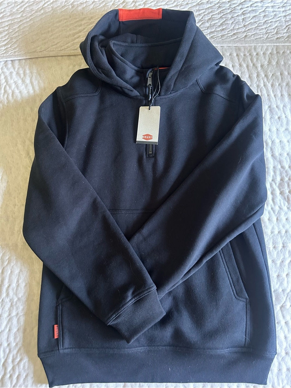Brunt Quarter Zip Hoodie NWT